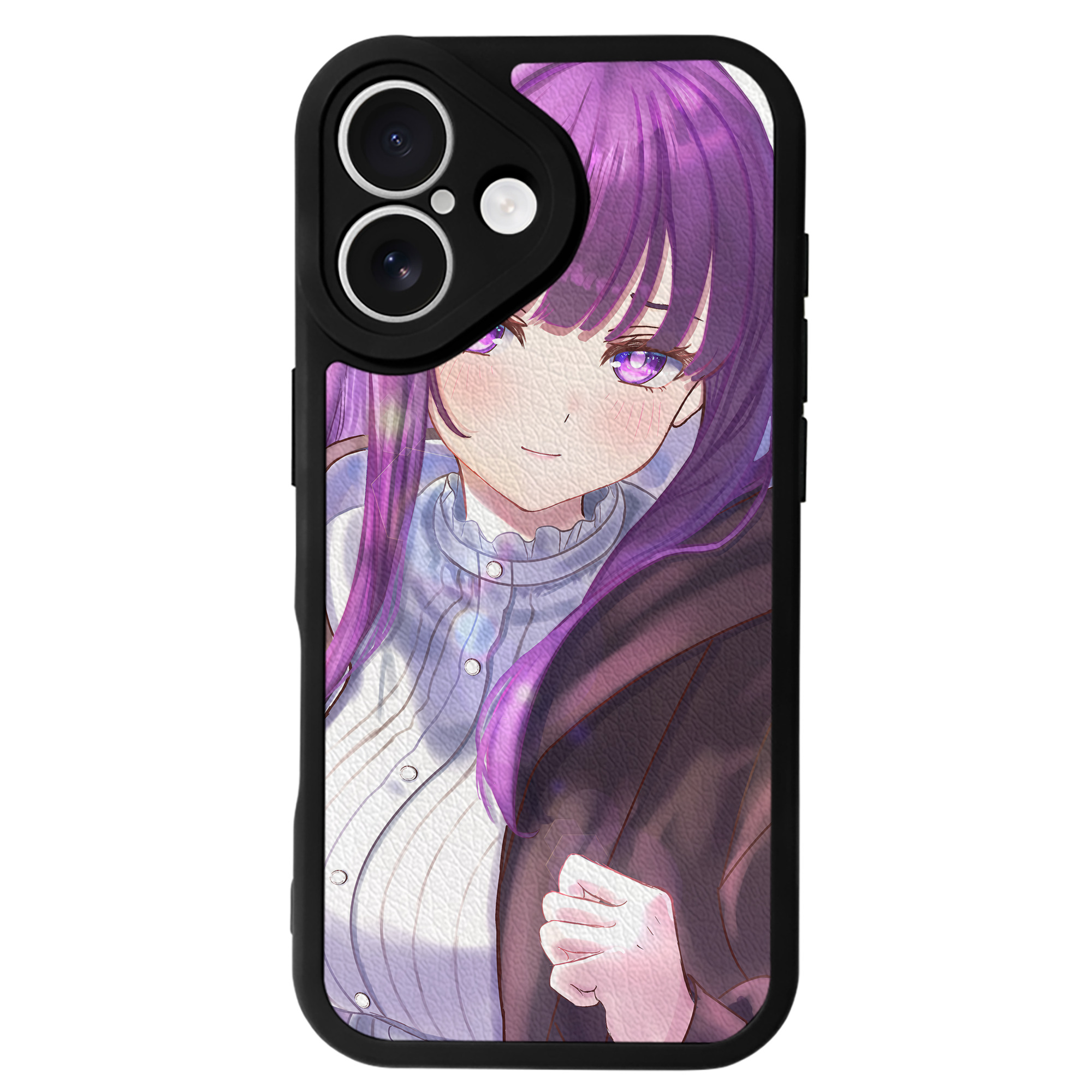 （画像用） 葬送のフリーレン Frieren 【iPhone 16シリーズ対応】シリコンスマホケース（レザー調） 材質：シリコン
